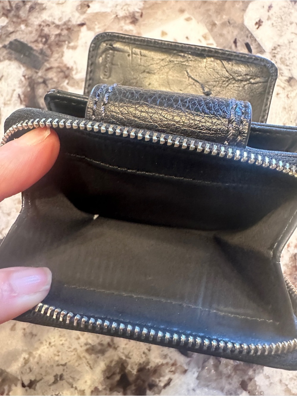 Vintage Coach Bi- fold Pebbles Leather Short Wallet Y2K Excellent Condition - Picture 14 of 14